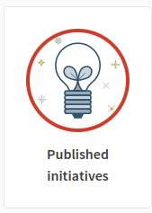 Veröffentlichte Initiativen Badge