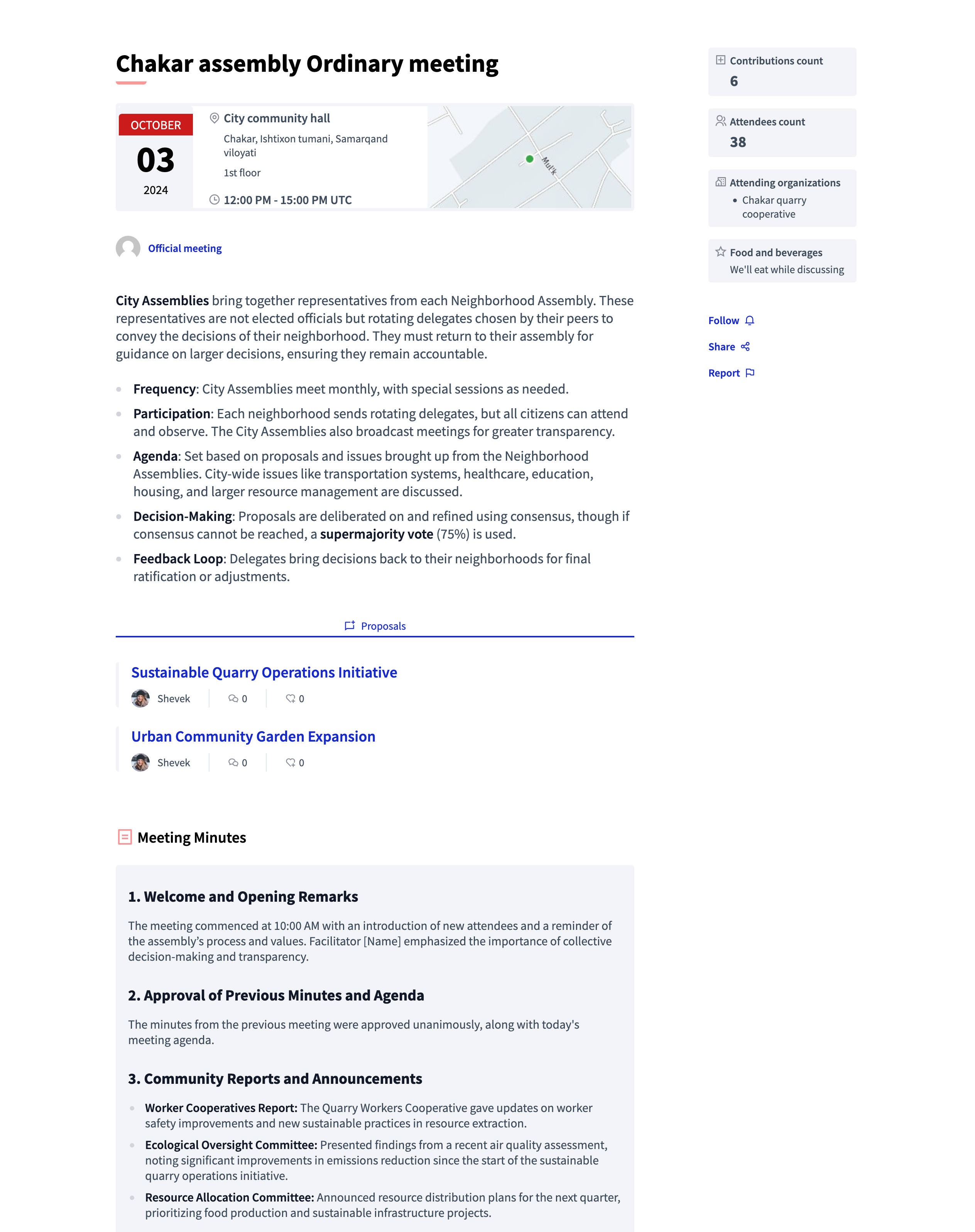 Close report in the frontend